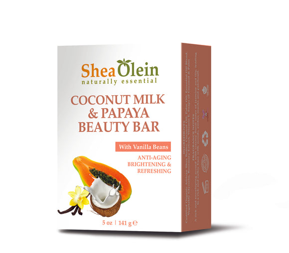 Shea Olein Coconut Milk & Papaya Beauty Bar